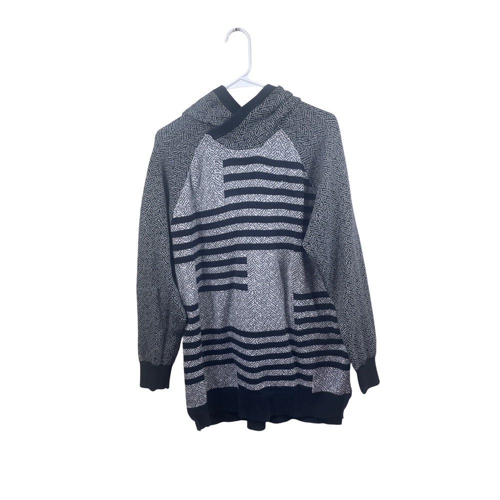 Staple Pigeon Sweater Medium Knit‎ Pullover Striped Herringbone Pattern Top